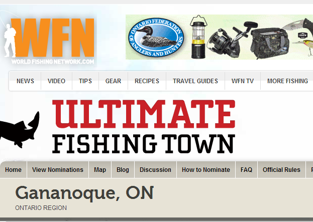 our gananoque ultimate fishing town